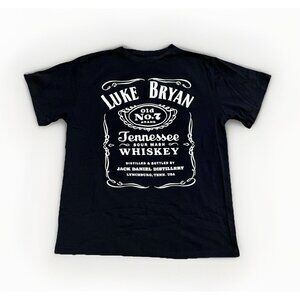 Luke Bryan 2023 Country On Tour Concert T Shirt Jack Daniels Whiskey Music Band